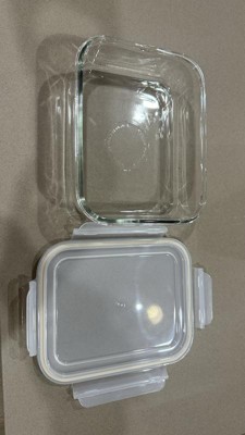 8 Cup Glass Food Storage Container Clear - Figmint™ in 2023