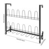 YIYIBYUS Metal Shoe Organizer, Wall Mounted Shoe Rack, Metal Hanging Shoe Rack - 4 of 4