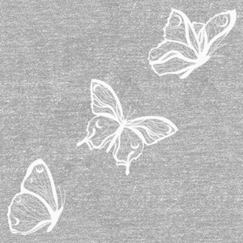 Juniors Womens Lost Gods Flying Butterfly T-Shirt, 2 of 5