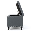 NicBex Modern 42" Storage Bench Wood Accent Stools with Cushioned Top and Nailhead Trims for Bedroom and Entryway - 4 of 4