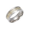 Glow in Dark Dragon Stainless Steel Wedding Band Ring Men Women Ginger Lyne Collection - 2 of 4
