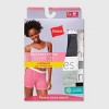 Hanes Women's 4+1 Bonus Pack Cotton Long Leg Boxer Briefs - Black/Gray/White - 2 of 4