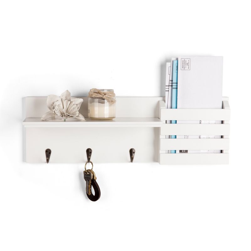 18" Utility Shelf with Pocket and Hanging Hooks - Danya B., 2 of 6