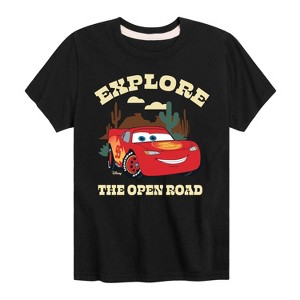 Boys' - Cars - Lightning McQueen Explore The Open Road Short Sleeve Graphic T-Shirt - 1 of 4