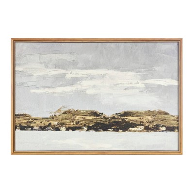 Foggy Morning Framed Gel Coated Canvas - Martha Stewart