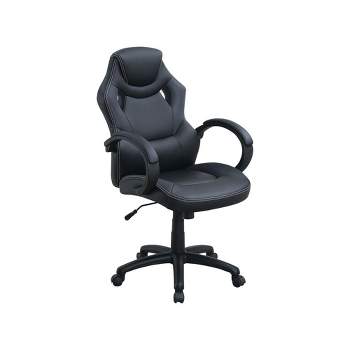 Simple Relax Adjustable Height Executive Office Chair in Black
