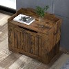 25/30/40 Inch Wooden Toy Chest for Kids, Large Storage Bench with Safety Hinge, Toy Box for Boys and Girls, Entryway, Living Room, Bedroom, Playroom - 2 of 3