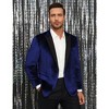 Men's Velvet Blazer One Button Solid Slim Fit Wedding Blazer Luxury Velour Suit Jacket for Dinner Prom Party - 4 of 4