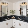 LLHZSY 3/4/5 Light Modern Industrial Dimmable Crystal Bathroom Vanity Light-Curved Metal Appearance With Crystal Shape - 4 of 4