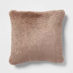 Euro Luxe Faux Fur Decorative Throw Pillow - Threshold™