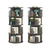Besiost Rotating Bookshelf, 360 Display Corner Bookshelf for Small Space - 2 of 2
