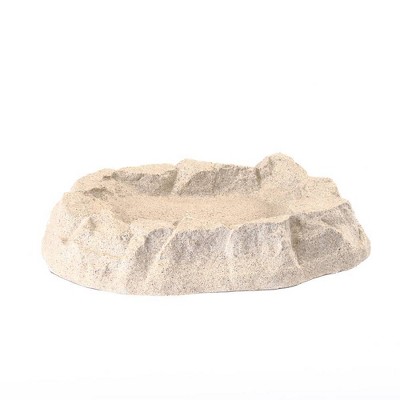 5" Rocky Mountain Ground Level Birdbath Brown - Birds Choice: Heavy Duty Fiberglass, Weather-Resistant