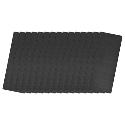 Unique Bargains Stainless Steel DIY Laser Printing Office Engraving Blank Cards 15 Pcs