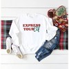 Simply Sage Market Women's Graphic Sweatshirt Express Your Elf - 3 of 4