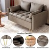 44.5 Inch Small Modern Loveseat Sofa Couch with Storage Under Seat Cushion - 3 of 4