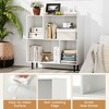 Tangkula 2PCS 4 Cubby Open Bookcase 3-Tier Freestanding Bookshelf w/ Detachable Metal Legs - 4 of 4