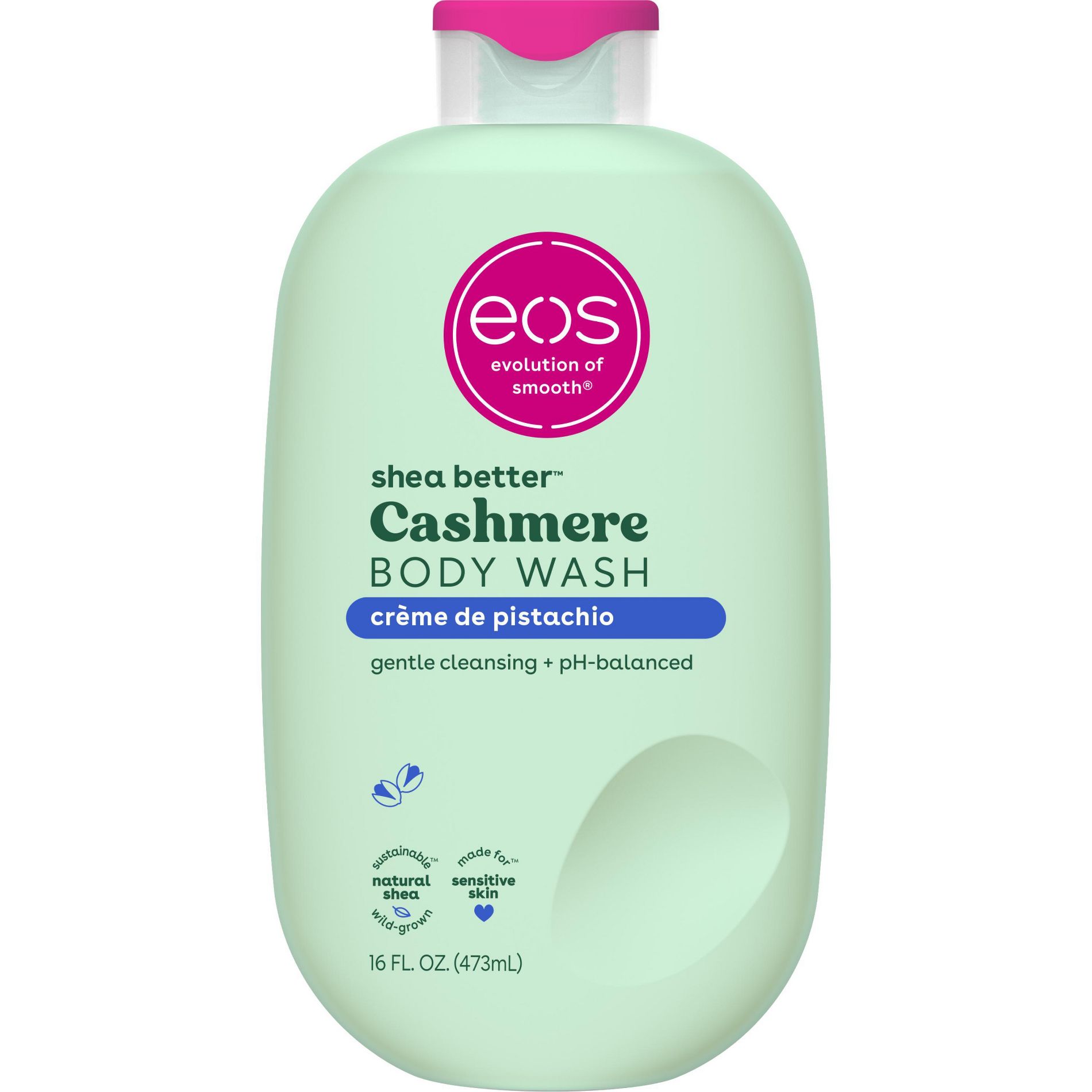 eos Cashmere Body Wash - Creme De Pistachio - 16 fl oz: Paraben-Free, Vegan, Sensitive Skin, Contains Shea Butter
