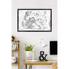 Trends International Marvel Sketch - Hulk vs. Fantastic Four Framed Wall Poster Prints - 2 of 4