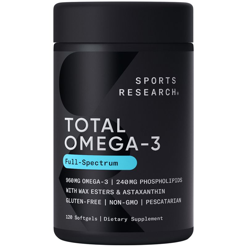 Sports Research Total Omega-3, 120 Softgels, 1 of 5