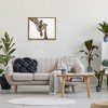 Stupell Industries Baby Giraffe Animal Watercolor Black Framed Floater Canvas Wall Art - 2 of 4