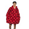 Deadpool Logo Diamond Pattern Red Hooded Wearable Oversize Blanket-OSFA - 2 of 4
