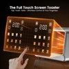Teendow 4 Slice Toaster 1800W, Touchscreen Stainless Steel Digital Smart Toaster with Dual Controls, 6 Shade Levels - 3 of 4