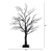 Nearly Natural 2-ft Pre-Lit Halloween Deluxe Black Twig Artificial Fall Tree with 44 Orange and Purple LED Lights - 2 of 4