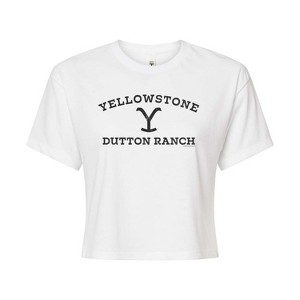 Women's - Yellowstone - Stone Wild Signage Cropped Graphic T-Shirt - 1 of 4