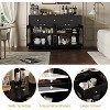 55-Inch Large Buffet Cabinet with 3 Drawers and 4 Doors, Wooden Sideboard Storage Cabinet, Coffee Bar Buffet Table for Kitchen - 4 of 4