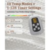 Heated Electric Throw Blanket, Waffle Electric Blanket with 6 Heat Settings & 4-Hour Auto-Off, Machine Washable, White - 2 of 2