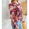 Women's Wo's Wanted To Stay Floral Blouse - Hailey & Co - 3 of 4