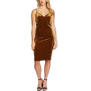 1.STATE Womens Velvet Slip Dress - 1 of 1