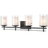 Millennium Lighting Huderson 4 - Light Vanity in  Matte Black - 3 of 4