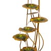 32" Metal Multi-Tiered Lily Pads Fountain with Stones Copper - Alpine Corporation - 4 of 4