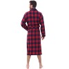 Alexander Del Rossa Men's Lightweight Flannel Robe, Soft Cotton - 2 of 4
