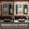 ExBriteUSA Inner & Outer Dimmable LED Light Anti-Fog Bathroom Mirror, Lumina Series, 24"W x 32"H - image 3 of 4