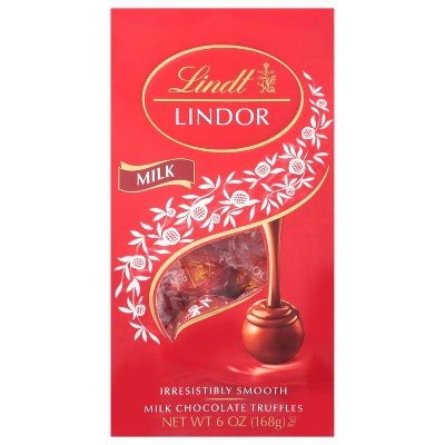 Lindt Lindor Milk Chocolate Candy Truffles - 6 oz.