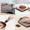 REGALWOVEN Durable Heat Resistant Waterproof Easy to Clean Kitchen Pot Holders and Oven Gloves for Cooking and Baking Oven Mitts - 4 of 4
