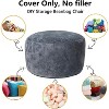 Replacement Bean Bag Slipcover for Adults – Soft Machine-Washable Cover Compatible with Reading Chairs & Lounge Sofas (Filling Not Included) - 4 of 4