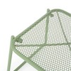 Lyngins Modern Mesh Outdoor End Table, Rectangle Powder-Coated Metal Patio End Table for Outside Use, Patio Side Table - 2 of 4