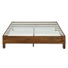 MUSEHOMEINC BA00481-3 12 Inch Easy Assembly Solid Pine Wood Platform Bed Frame with Wooden Slat Support, Steel Tubing, and Non Slip Tape - 3 of 4