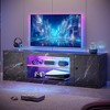 Pinmoco 63" LED TV Stand for TVs up to 70", Gaming Entertainment Center with Storage Cabinet and Adjustable Shelf - 2 of 4