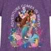 Girls' - Disney - Adventure Comes In Waves Fitted Short Sleeve Graphic T-Shirt - 2 of 4