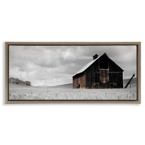 Stupell Industries Rustic Barn Scene Floating Frame Canvas Art - 1 of 4