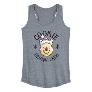 Women's - Winnie the Pooh - Christmas Cookie Testing Crew Graphic Racerback Tank - 1 of 4