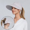 Anna-Kaci Womens Detachable Face Cover Sun Visor Cap UV Protection Mesh Panel Design with Extra Wide Brim - 3 of 4