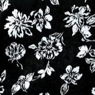 black flower print