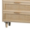 Racxily 51.18" Rattan Storage Cabinet - 6 Rattan Drawers50lbs Top Capacity, Modern Natural Style for Bedroom/Living Room | MDF Build, Anti-Tipping - 4 of 4