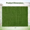 Costway 4 x 6/5 x 8/6 x 10 FT Artificial Grass Turf with Drainage Holes Nonslip Bottom 60 OZ Heavy - 3 of 4