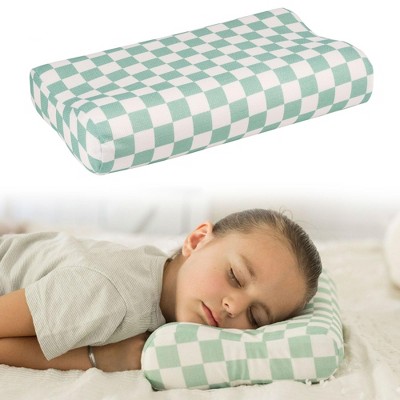 Tiny Twinkle Toddler Pillow with Fitted Pillowcase, Ergonomic with Memory Foam Made for Kids